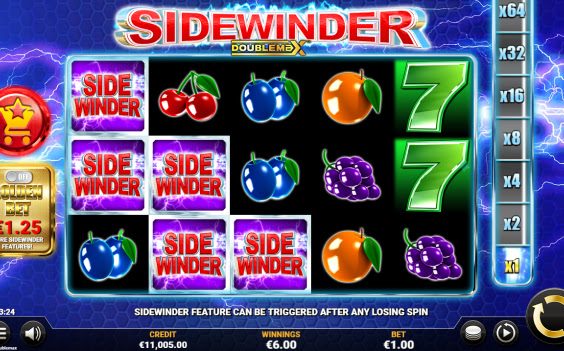 Sidewinder Doublemax gokkast logo