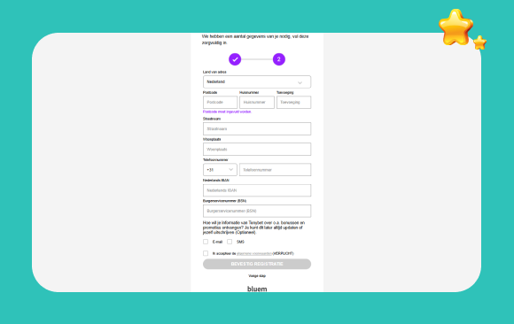 TonyBet registratie Stap 5