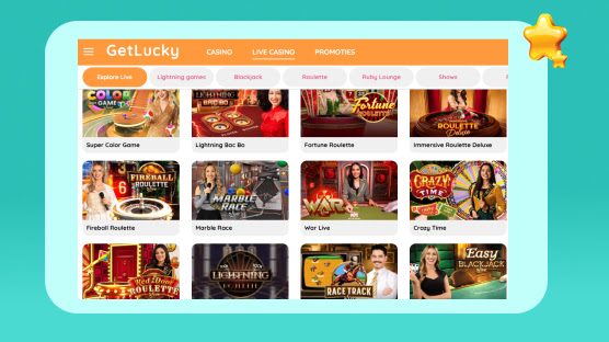 Getlucky live casino